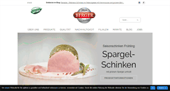 Desktop Screenshot of berger-schinken.at